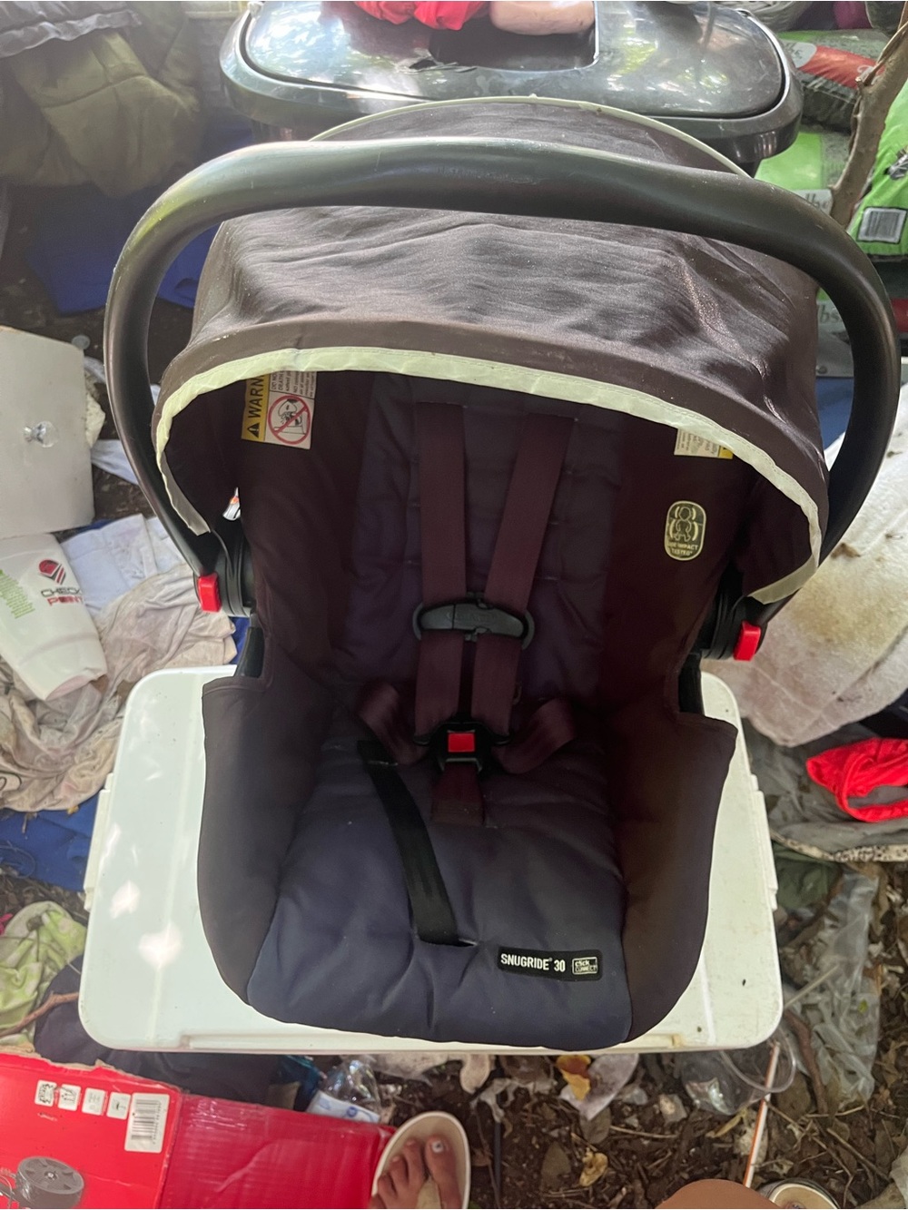 Unbranded Kids Infant Car Seat Carrier in Dark Brown
